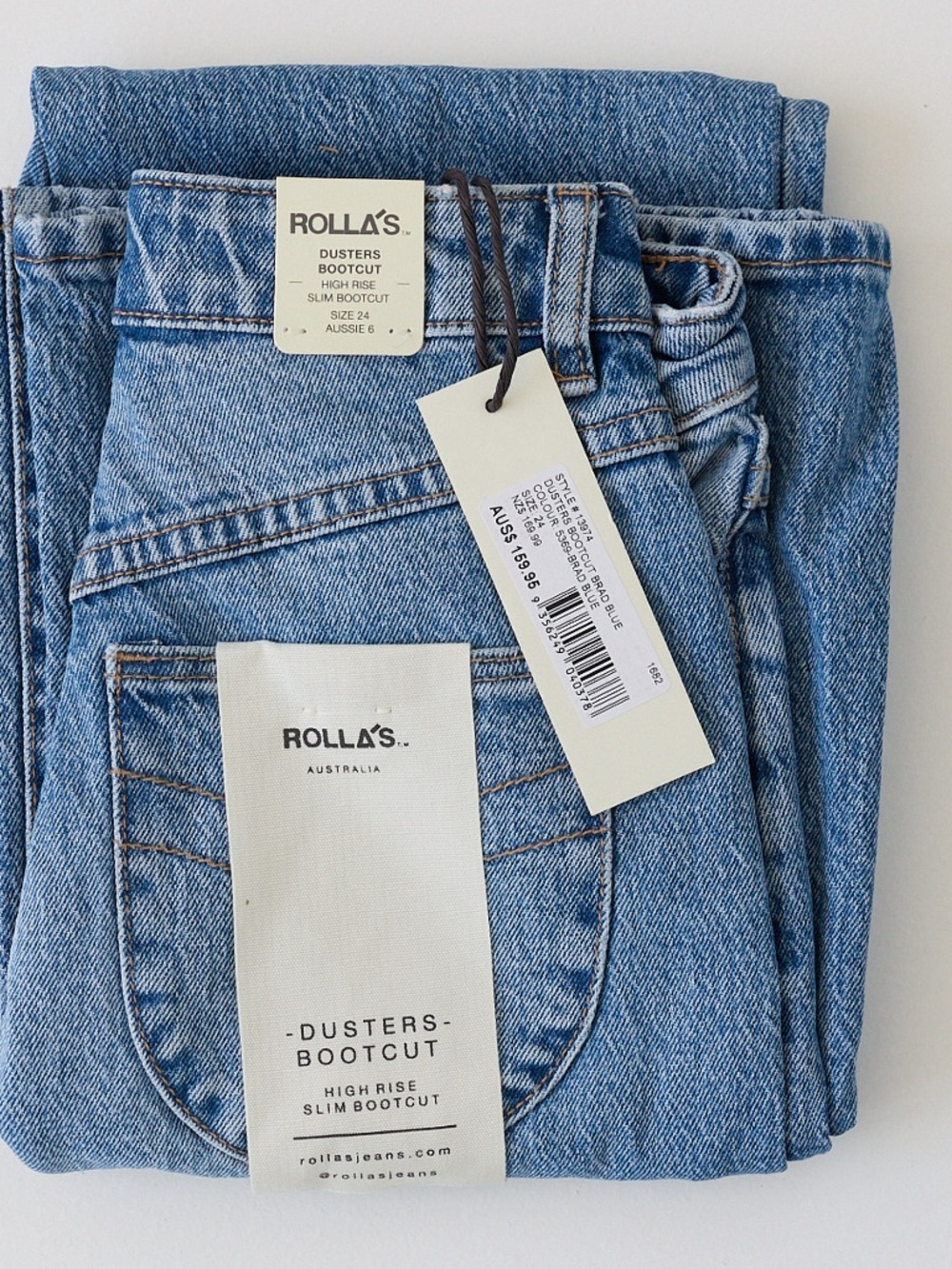 ROLLA’S DUSTERS BOOT CUT HIGH RISE SLIM BOOTCUT BRAD BLUE